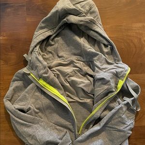 Grey lululemon scuba hoodie.